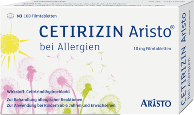 CETIRIZIN Aristo bei Allergien 10 mg Filmtabletten